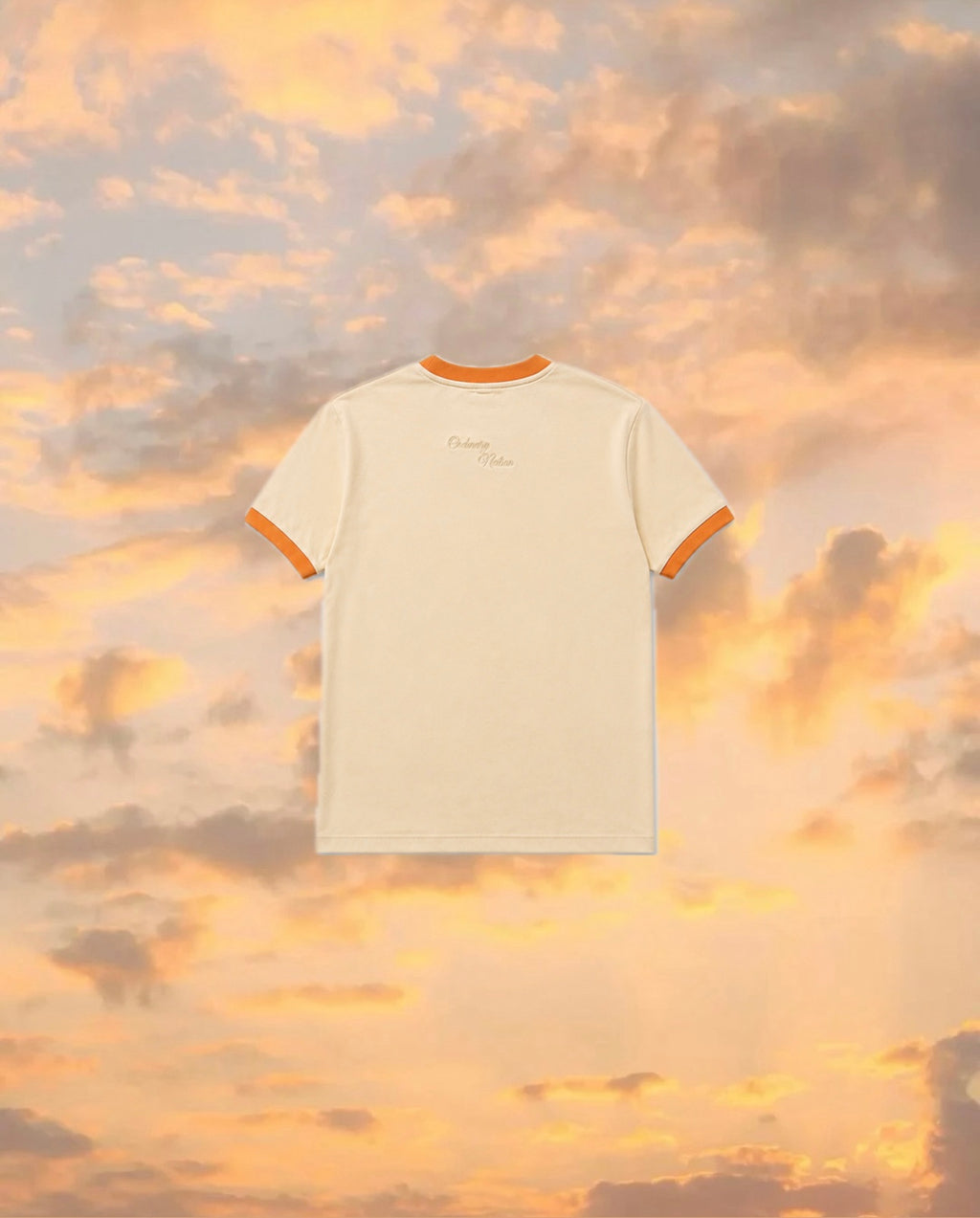 Golden hour-yellow ringer tee.